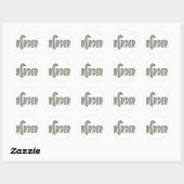 Vogel Ronde Sticker (Vel)