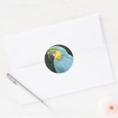 vogel ronde sticker (Envelop)