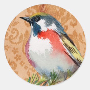 vogel ronde sticker