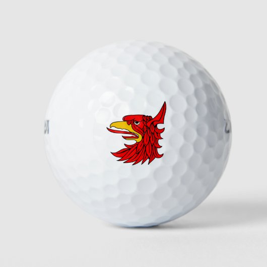 Vogel Rood Wezen Snavel Golfballen (Voorkant)