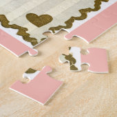 Vogel Roze Valentijn Puzzel Cadeaubox Legpuzzel (Zijkant)