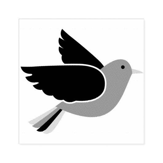 vogel rubberstempel (Afrduk)