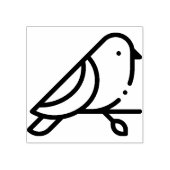 vogel rubberstempel (Afrduk)