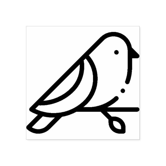 vogel rubberstempel (Afrduk)