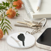 Vogel Schlüsselanhänger Amsel Sleutelhanger (Voorkant Rechts)