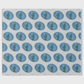 Vogel Silhouet Hobby Vogelaar Cadeaupapier (Vlak)