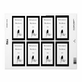 Vogel Silhouet Wijn Label (Full Sheet)