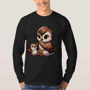 Vogel spelen fluit Musical Bird Design Lover Outfi T-shirt