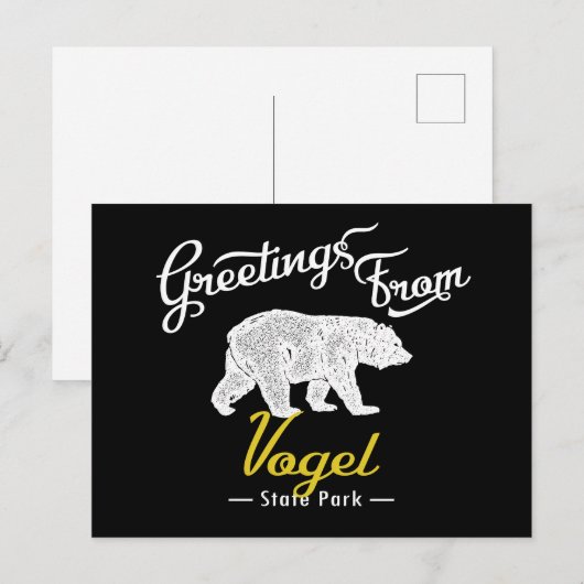 Vogel State Park Beer Briefkaart (Voorkant / Achterkant)