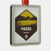 Vogel State Park Georgia Metalen Ornament (Rechts)