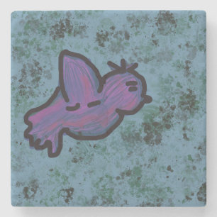 vogel stenen onderzetter