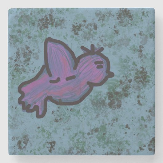 vogel stenen onderzetter (Voorkant)