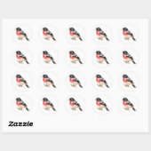 Vogel Stickers Roos-breasted Grosbeak (Vel)