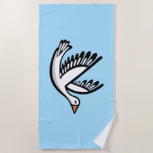 vogel strandlaken (Voorkant)