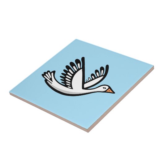 vogel tegeltje (Zijkant)