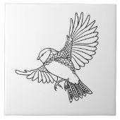 vogel tegeltje (Voorkant)