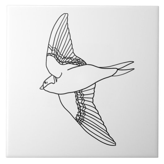 vogel tegeltje (Voorkant)