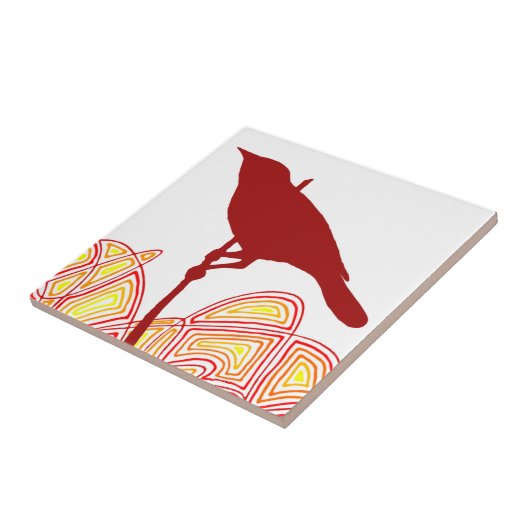 vogel tegeltje (Zijkant)