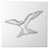 vogel tegeltje (Voorkant)