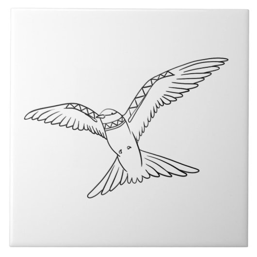 vogel tegeltje (Voorkant)