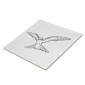 vogel tegeltje (Zijkant)