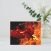 Vogel tegen brand briefkaart (Staand voorkant)