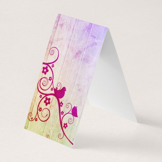  Vogel  Tented Oorbel Display Kaarten (Achterkant)