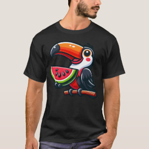 Vogel toekan vogelparadijs meloen watermeloen fami t-shirt