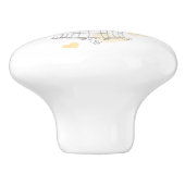 Vogel twee liefhebbers harten kunstdeurknop keramische knop (Zijkant)