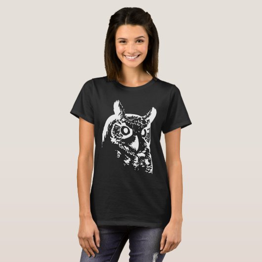 Vogel, uil t-shirt (Voorkant volledig)