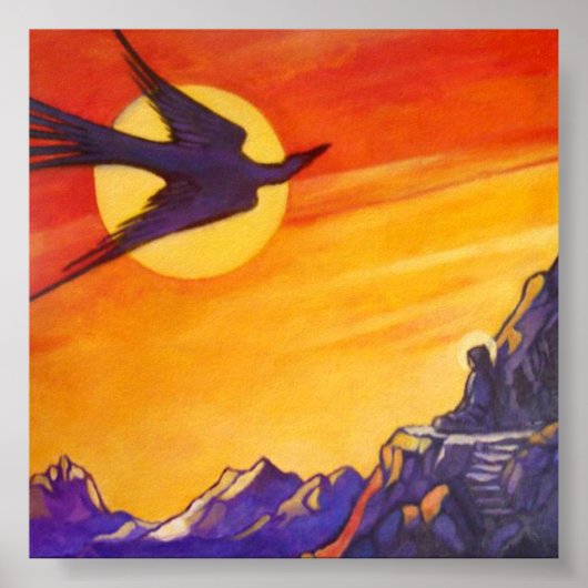 Vogel uit tijd en ruimte poster (Voorkant)