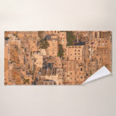 Vogel uitzicht op Arabische stad. Amman. Jordanië. Badhanddoek (Badhanddoek)