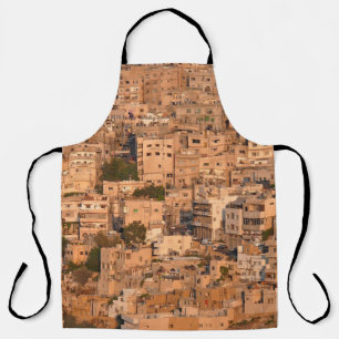 Vogel uitzicht op Arabische stad. Amman. Jordanië. Schort