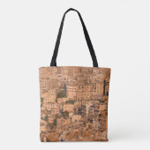 Vogel uitzicht op Arabische stad. Amman. Jordanië. Tote Bag (Achterkant)