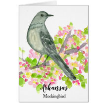 Vogel van Arkansas Mockingbird Blank