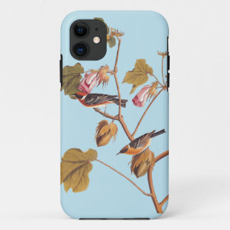 Vogel van Audubon Bay Breasted Warbler op Plant va Case-Mate iPhone Case