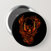 Vogel van brandwand ronde button 4,0 cm (Voorkant /achterkant)