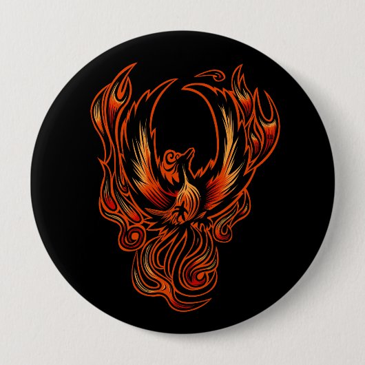 Vogel van brandwand ronde button 4,0 cm (Voorkant)