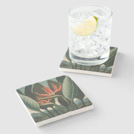 vogel van de Botanische tempel van Flora van het Stenen Onderzetter