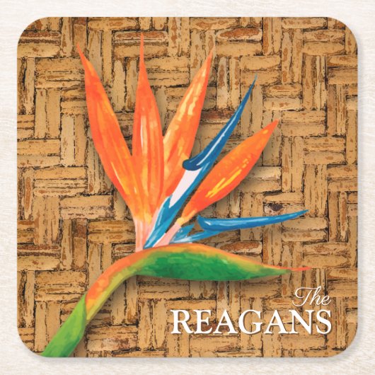 Vogel van de Douane van het Paradijs Kartonnen Onderzetters (Voorkant)