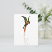 Vogel van de  kunst van het Paradijs Briefkaart (Staand voorkant)