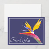 Vogel van de paradijse marine achtergrond Dank u w Briefkaart (Voorkant / Achterkant)