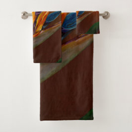 Vogel van de paradijzenbloem bad handdoek