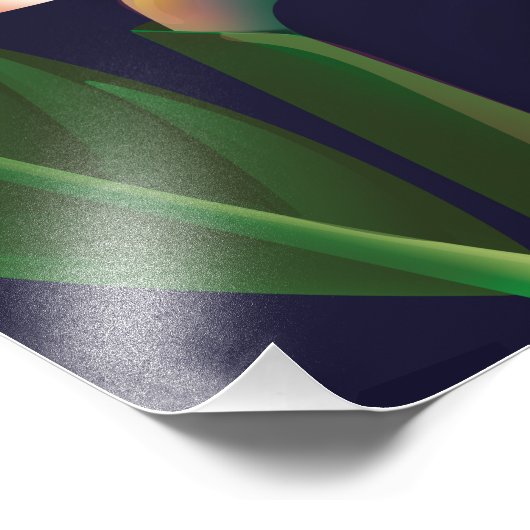 Vogel van de paradijzenbloem foto afdruk (Hoek)