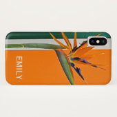 Vogel van de Paradise-bloem Case-Mate iPhone Case (Achterkant (horizontaal))