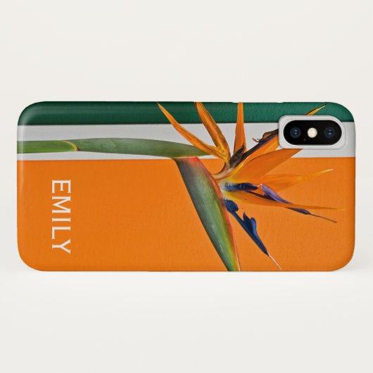 Vogel van de Paradise-bloem Case-Mate iPhone Case (Achterkant (horizontaal))