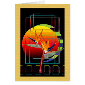 Vogel van de Paradise-bloem Strelitzia