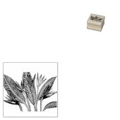 Vogel van de Paradise Flowers Rubberstempel (Gestempeld)