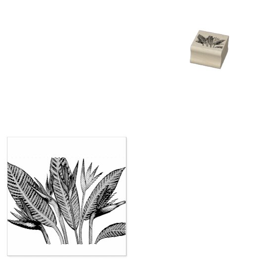 Vogel van de Paradise Flowers Rubberstempel (Gestempeld)