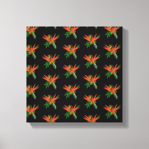 Vogel van de Paradise Waterverf Tropic Ink Wedding Canvas Afdruk